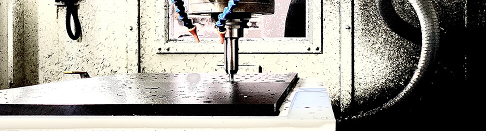 Cutter and workpiece in a CDS milling setup